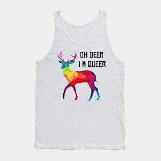 Oh Deer In Queer Gay LGBT stag funny gift Tank Top